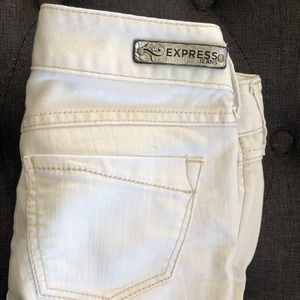 Express white denim